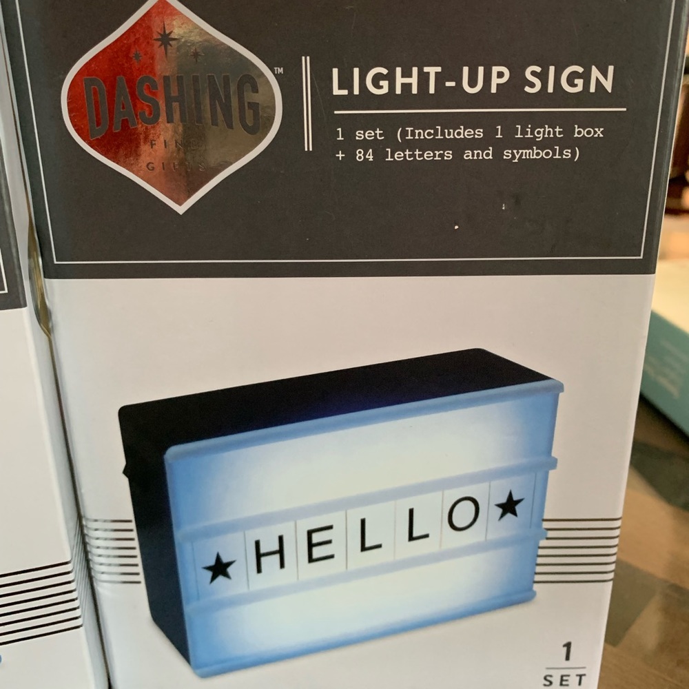 BNIB LIGHT UP SIGN